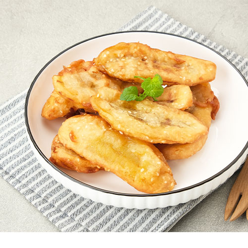 banana-freitters-vanilla-sauce